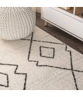 MOROCCAN HYPE Area Rug Alia Moroccan Beni Souk Cream/Black 3 ft. x 5 ft. Area Rug