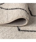 MOROCCAN HYPE Area Rug Alia Moroccan Beni Souk Cream/Black 2 ft. x 8 ft. Runner Rug