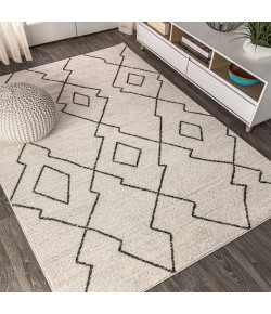 Jonathany Moroccan Hype MOH202A Cream/Black Area Rug 3 ft. X 5 ft. Rectangle