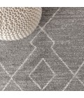 MOROCCAN HYPE Area Rug Alia Moroccan Beni Souk Gray/Cream 4 ft. x 6 ft. Area Rug