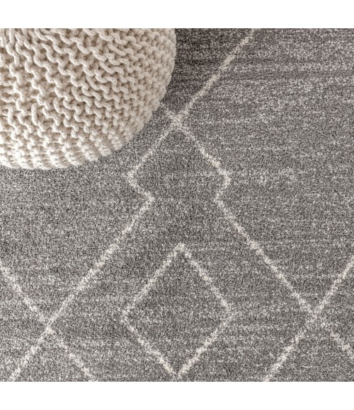 MOROCCAN HYPE Area Rug Alia Moroccan Beni Souk Gray/Cream 4 ft. x 6 ft. Area Rug