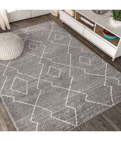 Jonathany Moroccan Hype MOH202B Gray/Cream Area Rug 4 ft. X 6 ft. Rectangle