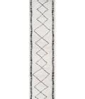 MOROCCAN HYPE Area Rug Zaina Moroccan Beni Souk Cream/Black 2 ft. x 8 ft. Runner Rug