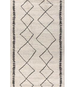 Jonathany Moroccan Hype MOH203A Cream/Black Area Rug 4 ft. X 6 ft. Rectangle