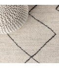 MOROCCAN HYPE Area Rug Zaina Moroccan Beni Souk Cream/Black 4 ft. x 6 ft. Area Rug