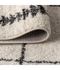 MOROCCAN HYPE Area Rug Zaina Moroccan Beni Souk Cream/Black 2 ft. x 8 ft. Runner Rug