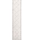 Zaina Moroccan Beni Souk Cream/Gray 2 ft. x 8 ft. Runner Rug