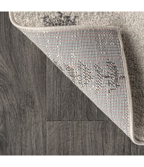 MOROCCAN HYPE Area Rug Zaina Moroccan Beni Souk Cream/Gray 4 ft. x 6 ft. Area Rug
