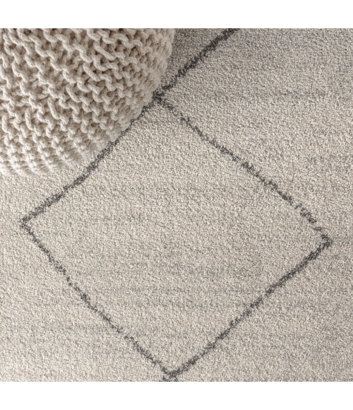 MOROCCAN HYPE Area Rug Zaina Moroccan Beni Souk Cream/Gray 4 ft. x 6 ft. Area Rug