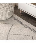 MOROCCAN HYPE Area Rug Zaina Moroccan Beni Souk Cream/Gray 4 ft. x 6 ft. Area Rug