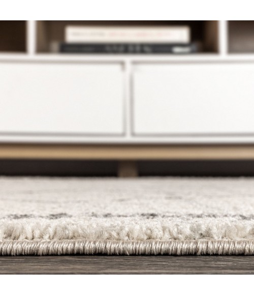Zaina Moroccan Beni Souk Cream/Gray 2 ft. x 8 ft. Runner Rug