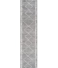MOROCCAN HYPE Area Rug Zaina Moroccan Beni Souk Gray/Cream 2 ft. x 8 ft. Runner Rug