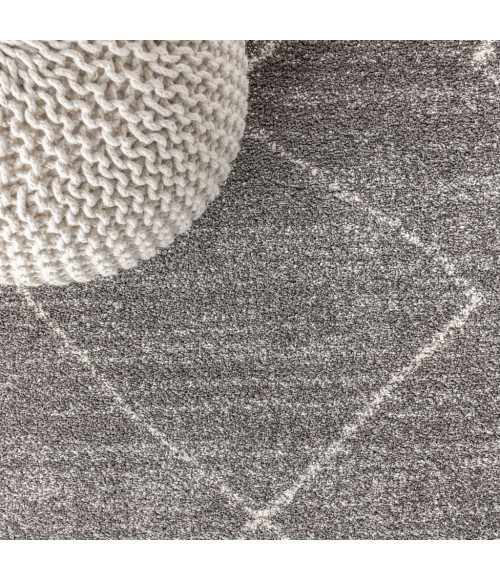 MOROCCAN HYPE Area Rug Zaina Moroccan Beni Souk Gray/Cream 3 ft. x 5 ft. Area Rug