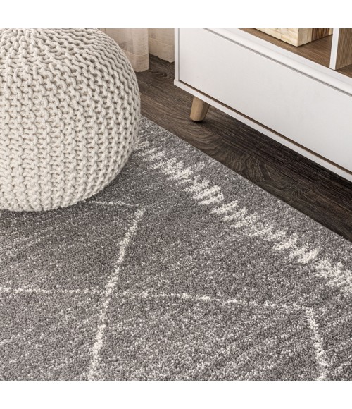 MOROCCAN HYPE Area Rug Zaina Moroccan Beni Souk Gray/Cream 3 ft. x 5 ft. Area Rug
