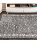 MOROCCAN HYPE Area Rug Zaina Moroccan Beni Souk Gray/Cream 3 ft. x 5 ft. Area Rug