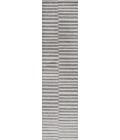MOROCCAN HYPE Area Rug Lyla Offset Stripe Gray/Cream 2 ft. x 8 ft. Runner Rug