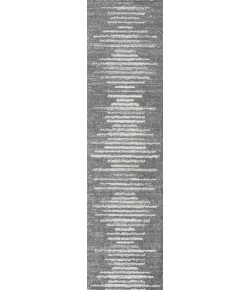 Jonathany Moroccan Hype MOH205B Gray/Cream Area Rug 2 ft. 3 in. X 8 ft. Runner