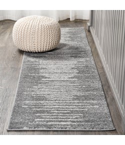 Jonathany Moroccan Hype MOH205B Gray/Cream Area Rug 2 ft. 3 in. X 8 ft. Runner