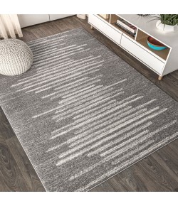 Jonathany Moroccan Hype MOH205B Gray/Cream Area Rug 5 ft. 3 in. X 7 ft. 7 in. Rectangle