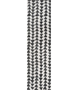 Jonathany Moroccan Hype MOH206A Cream/Black Area Rug 2 ft. 3 in. X 8 ft. Runner