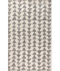 MOROCCAN HYPE Area Rug Aisha Moroccan Triangle Geometric Cream/Gray 8 ft. x 10 ft. Area Rug