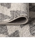 MOROCCAN HYPE Area Rug Aisha Moroccan Triangle Geometric Cream/Gray 2 ft. x 8 ft. Runner Rug