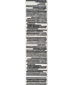 Jonathany Moroccan Hype MOH207A Cream/Black Area Rug 2 ft. 3 in. X 8 ft. Runner