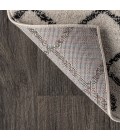 MOROCCAN HYPE Area Rug Aksil Moroccan Beni Souk Cream/Black 2 ft. x 8 ft. Runner Rug