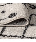 MOROCCAN HYPE Area Rug Aksil Moroccan Beni Souk Cream/Black 2 ft. x 8 ft. Runner Rug