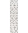 MOROCCAN HYPE Area Rug Aksil Moroccan Beni Souk Cream/Gray 2 ft. x 8 ft. Runner Rug
