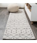 MOROCCAN HYPE Area Rug Aksil Moroccan Beni Souk Cream/Gray 2 ft. x 8 ft. Runner Rug