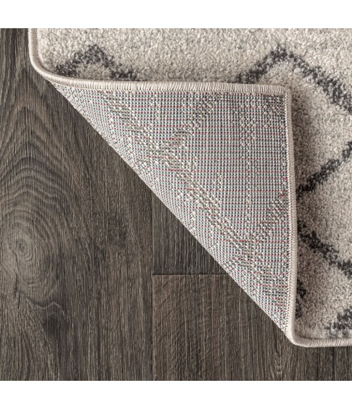 MOROCCAN HYPE Area Rug Aksil Moroccan Beni Souk Cream/Gray 4 ft. x 6 ft. Area Rug