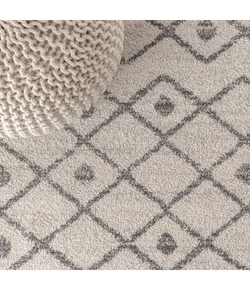 MOROCCAN HYPE Area Rug Aksil Moroccan Beni Souk Cream/Gray 4 ft. x 6 ft. Area Rug