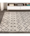 MOROCCAN HYPE Area Rug Aksil Moroccan Beni Souk Cream/Gray 4 ft. x 6 ft. Area Rug