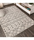 MOROCCAN HYPE Area Rug Aksil Moroccan Beni Souk Cream/Gray 4 ft. x 6 ft. Area Rug