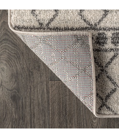 MOROCCAN HYPE Area Rug Izil Moroccan Beni Souk Cream/Gray 8 ft. x 10 ft. Area Rug