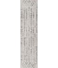 Ziri Moroccan Geometric Cream/Gray 2 ft. x 8 ft. Runner Rug