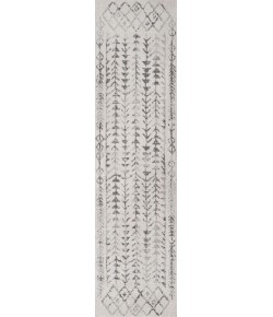 Jonathany Moroccan Hype MOH210A Cream/Gray Area Rug 2 ft. 3 in. X 8 ft. Runner