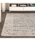 Ziri Moroccan Geometric Cream/Gray 8 ft. x 10 ft. Area Rug