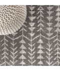 MOROCCAN HYPE Area Rug Ziri Moroccan Geometric Grey/Cream 4 ft. x 6 ft. Area Rug