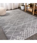 Asilah Moroccan Modern Diamond Gray 3 ft. x 5 ft. Area Rug