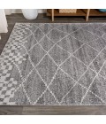 Asilah Moroccan Modern Diamond Gray 3 ft. x 5 ft. Area Rug