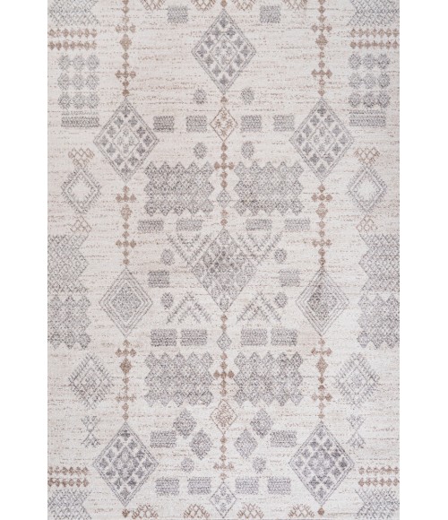 MOROCCAN HYPE Area Rug Bhalil Berber Diamond Geometric Beige/Gray 5 ft. x 8 ft. Area Rug