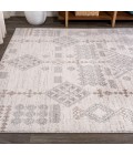 MOROCCAN HYPE Area Rug Bhalil Berber Diamond Geometric Beige/Gray 5 ft. x 8 ft. Area Rug