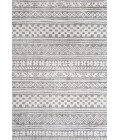 MOROCCAN HYPE Area Rug Imlil Tribal Geometric Stripe Light Gray/Cream 3 ft. x 5 ft. Area Rug