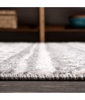 MOROCCAN HYPE Area Rug Imlil Tribal Geometric Stripe Light Gray/Cream 2 ft. x 10 ft. Runner Rug