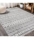 MOROCCAN HYPE Area Rug Imlil Tribal Geometric Stripe Light Gray/Cream 3 ft. x 5 ft. Area Rug