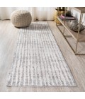 MOROCCAN HYPE Area Rug Skoura Modern Bold Stripe Beige/Dark Gray 2 ft. x 10 ft. Runner Rug