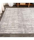 Skoura Modern Bold Stripe Beige/Dark Gray 3 ft. x 5 ft. Area Rug