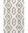 MOROCCAN HYPE Area Rug Deia Moroccan Style Diamond Shag White/Gray 3 ft. x 5 ft. Area Rug